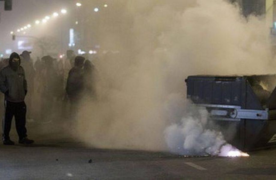 Violencia en las calles del barrio de Gamonal