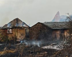 Incendio en las Médulas