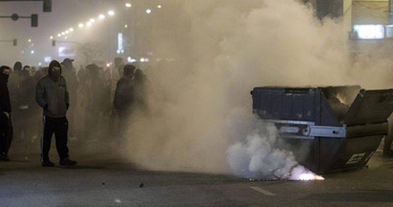 Violencia en las calles del barrio de Gamonal