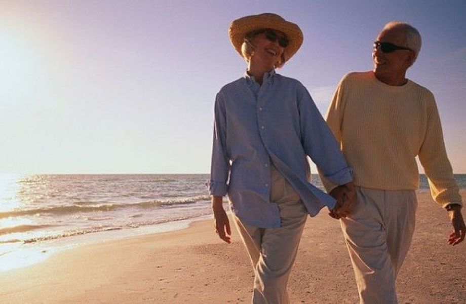 La pareja en la tercera edad